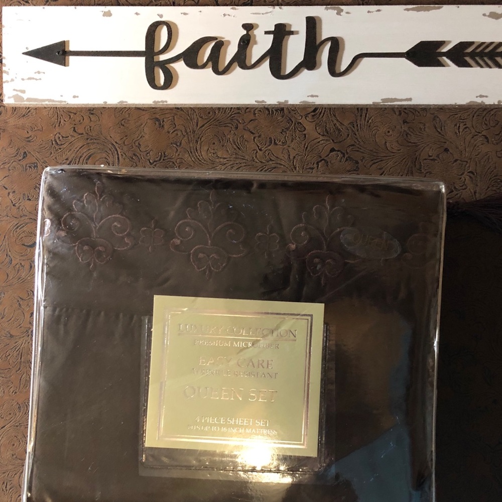 Luxury microfiber sheets.